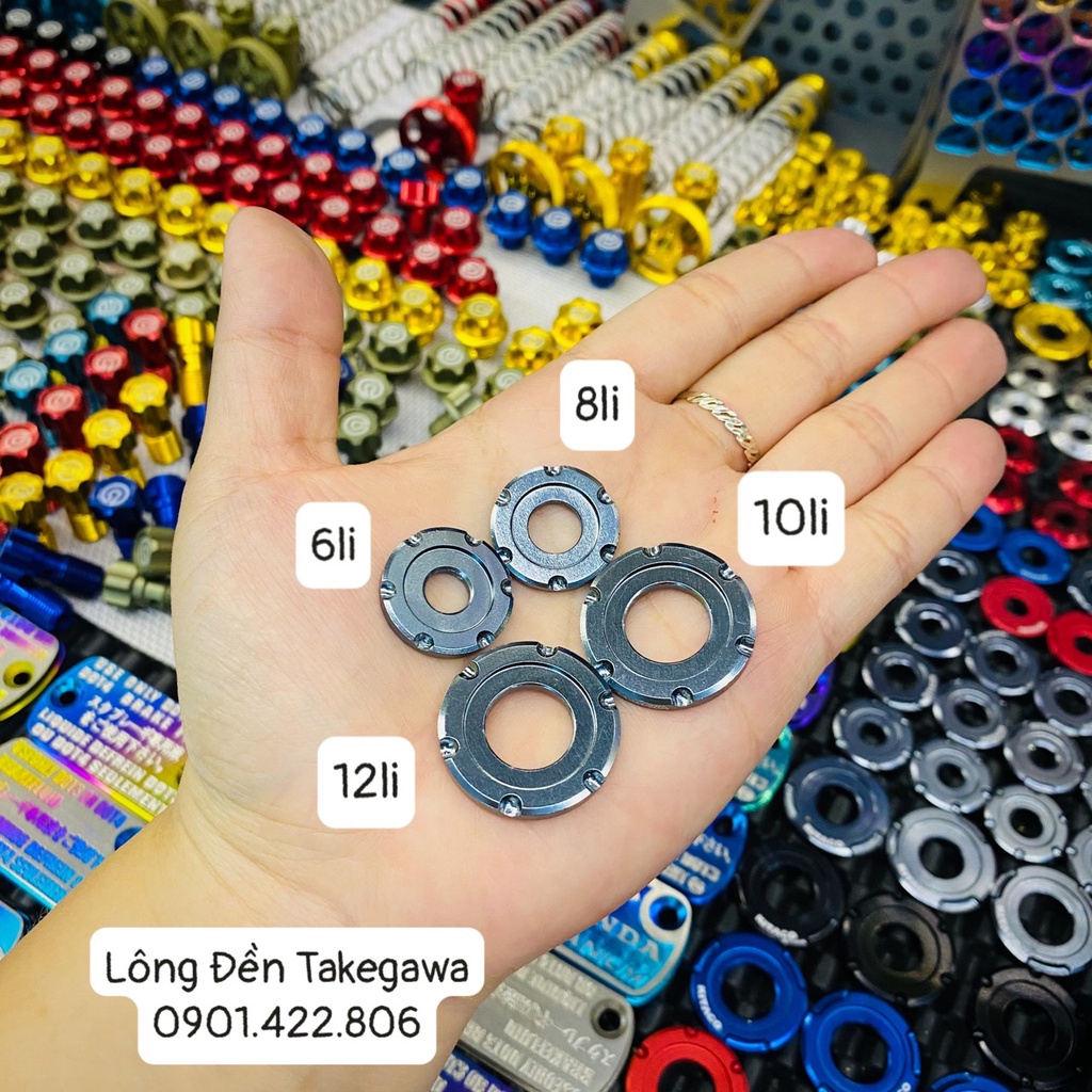 Lông đền Takegawa 6/8/10/12li Xám Titan