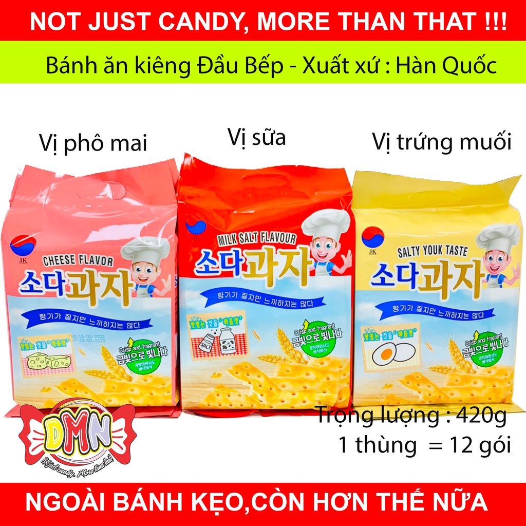 Bánh quy lạt ăn kiêng JK Hàn Quốc 420g
