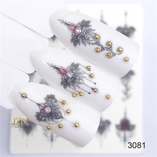 Sticker nước dán móng hoa văn hình xam