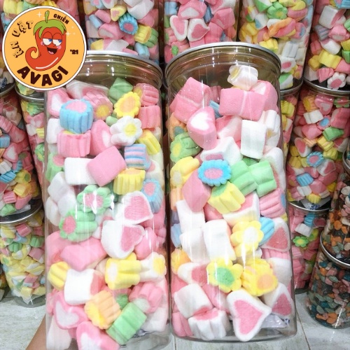 Kẹo Bông MARSHMALLOW Sữa Gòn Thái 250g đồ ăn vặt AVAGI