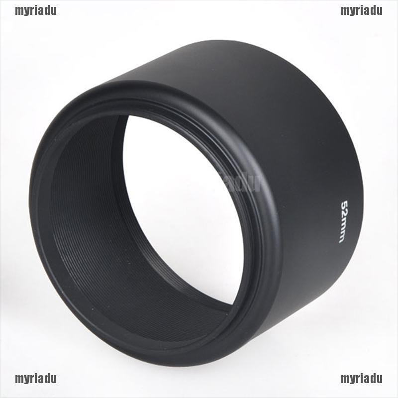 Loa che nắng ống kính máy ảnh bằng kim loại 52mm cho Canon Nikon Pentax Sony Olympus