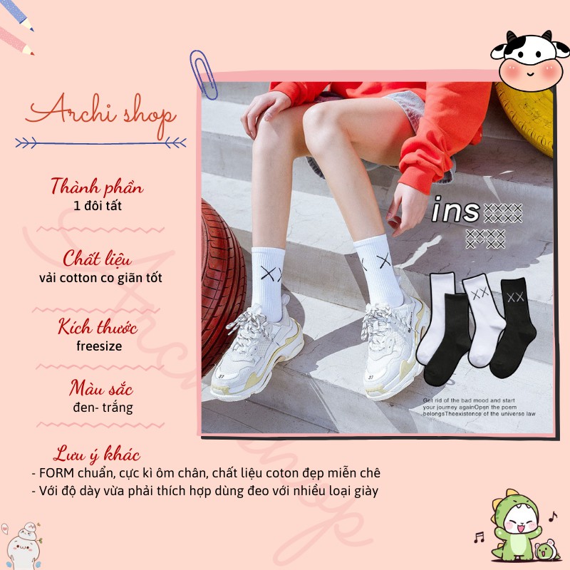 Tất gân cao cổ ulzzang XX