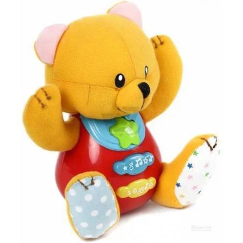 Chú gấu bear có nhạc Winfun WF000617 - Đồ chơi thú bông đáng yêu có nhạc, kích thích tư duy học chữ và số đếm phát triển