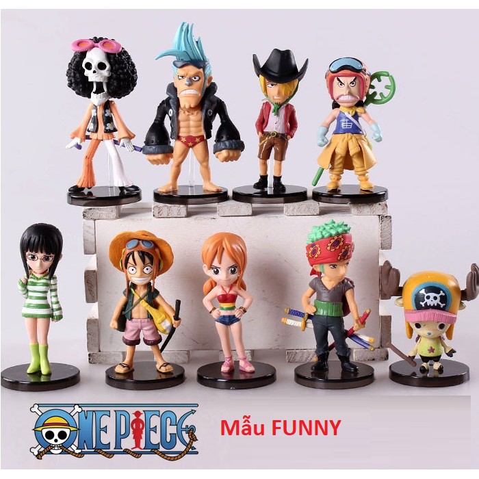 One Piece  NHIỀU MẪU  Mô Hình Nhân Vật Team Luffy ( Cả 9 Con )