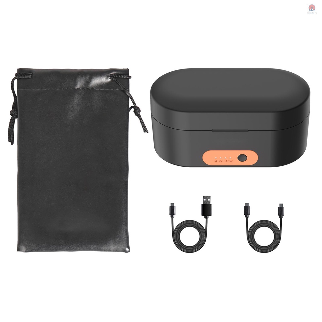 Vỏ hộp sạc không dây 3 ngăn dung lượng lớn với cổng USB-A cho RODE GO I/ GO II