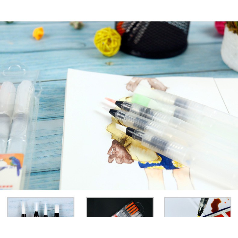 [Mã LIFEBOOK2 giảm 10% đơn 0Đ] Bộ Bút Cọ Nước WaterBrush Giorgione Set 3 Cây / Set 6 Cây