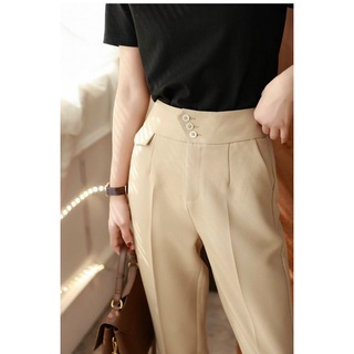 Quần baggy cạp cao 3 khuy, quần công sở dely shop