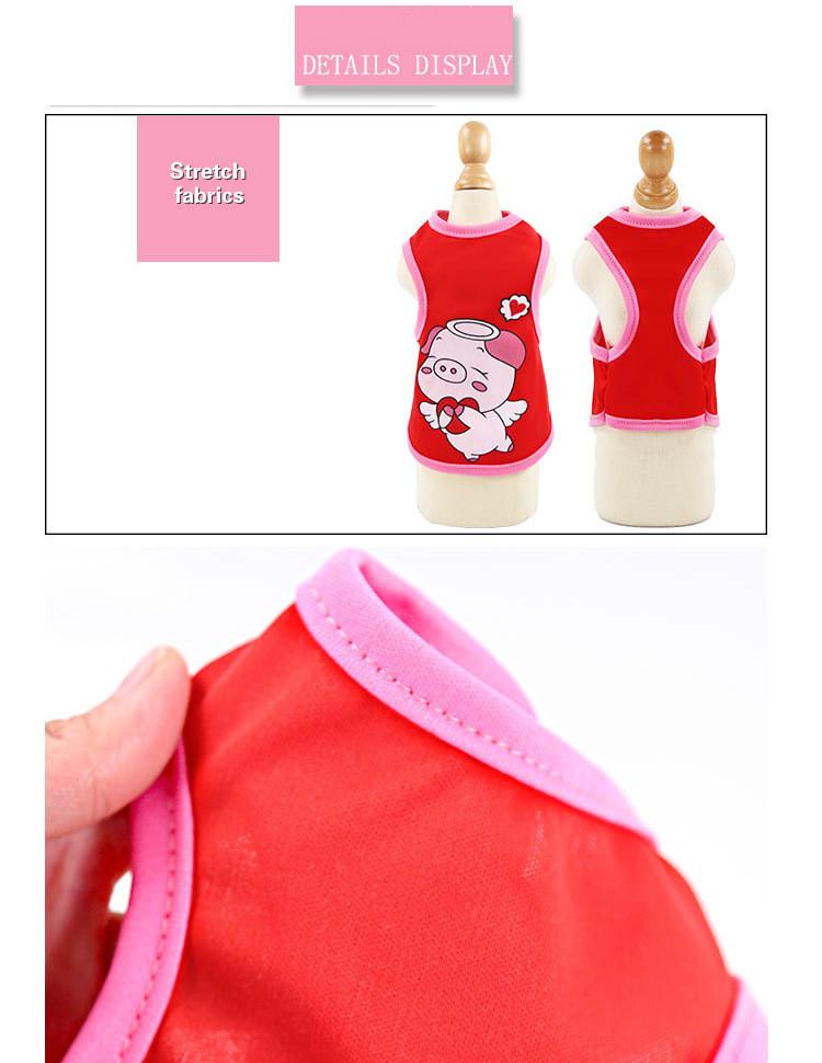 Áo Thun Không Tay In Hình Dễ Thương Cho Thú Cưng