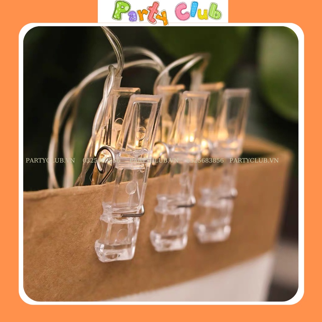 Kẹp ảnh đèn LED sử dụng pin - kẹp treo ảnh trang trí decor