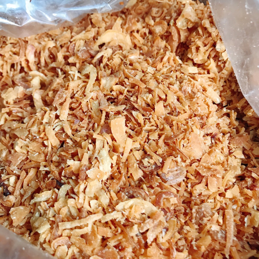 1kg hành phi loại thường dùng làm bánh tráng trộn