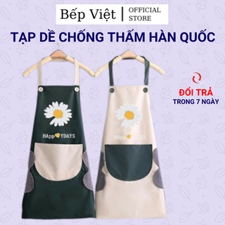 Tạp dề làm bếp chống thấm nước phong cách Hàn Quốc