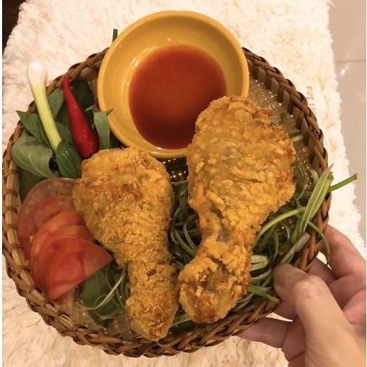 ĐÙI GÀ KFC , CÁNH GÀ KFC CHIÊN GIÒN CP TẨM BỘT SẴN TIỆN LỢI TÚI 4 ĐÙI 500 GR