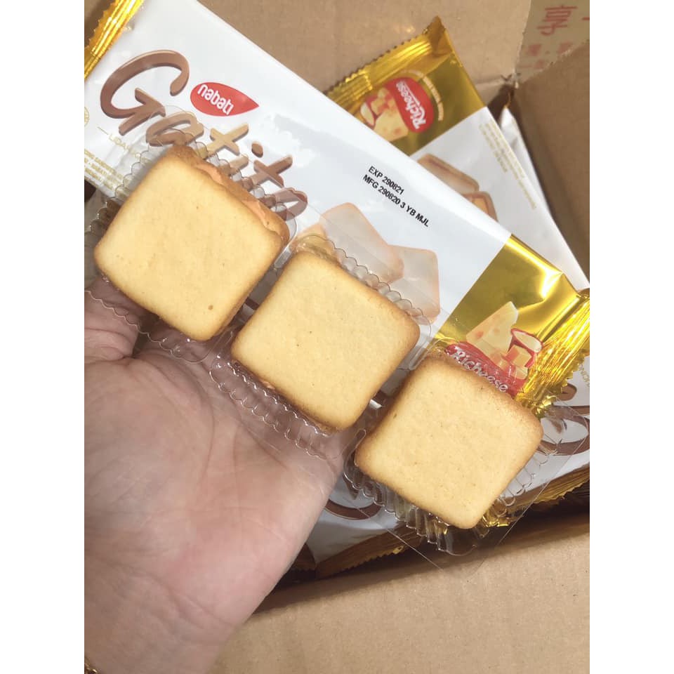 [ NABATI ] Bánh Qui Bơ Kẹp Phô Mai | BigBuy360 - bigbuy360.vn