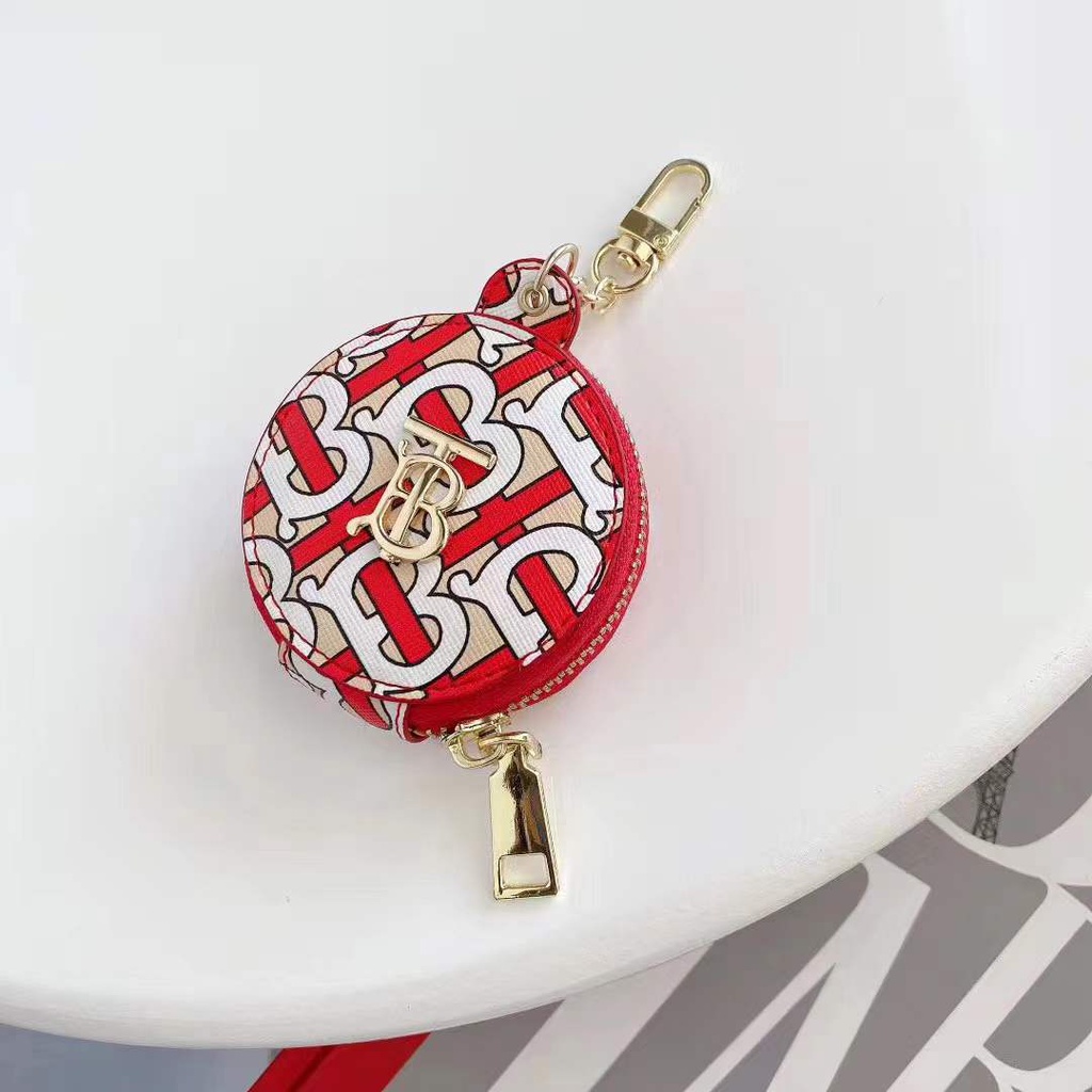 Vỏ bảo vệ hộp sạc tai nghe thích hợp cho AirPods 1 2 Pro họa tiết thương hiệu BURBERRY