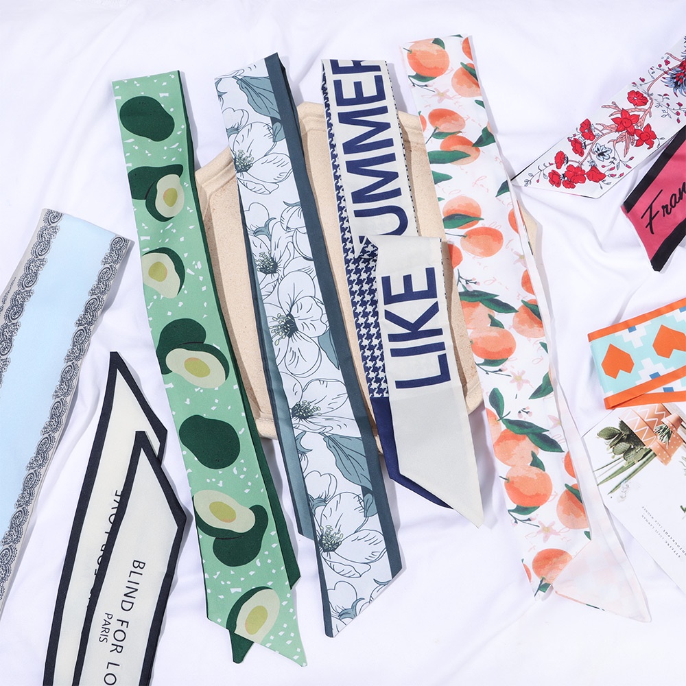 Dây Buộc Tóc Ruy Băng Họa Tiết Hoa Thời Trang Cho Nữ