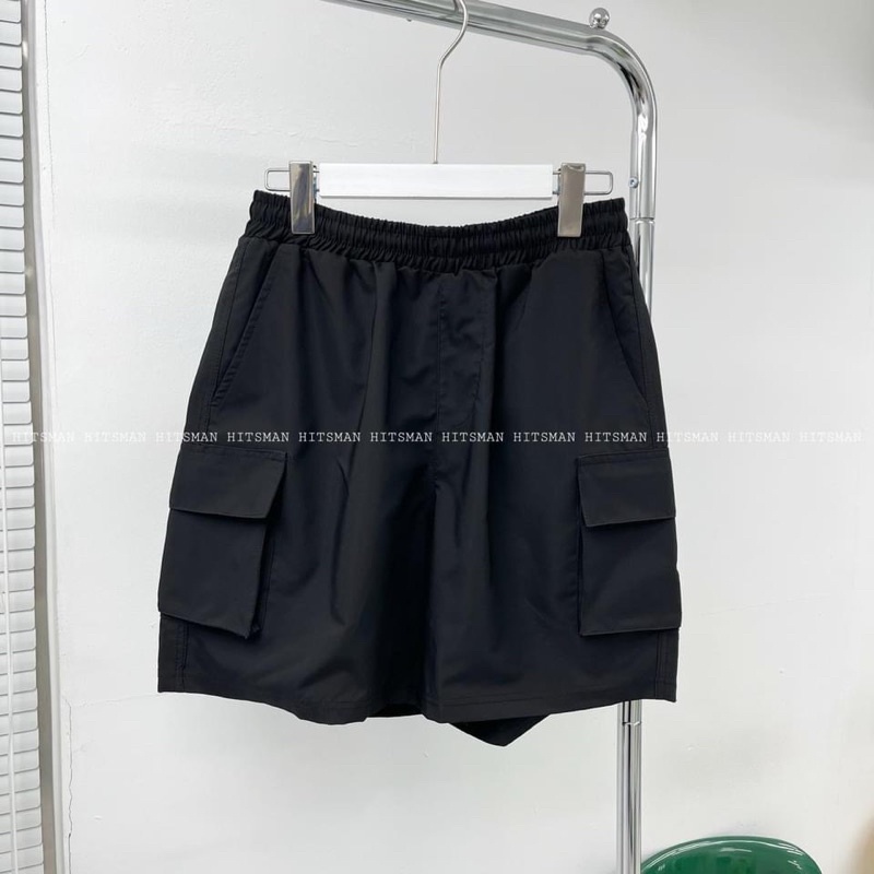 Quần short kaki túi hộp nam nữ phong cách unisex Bigsize