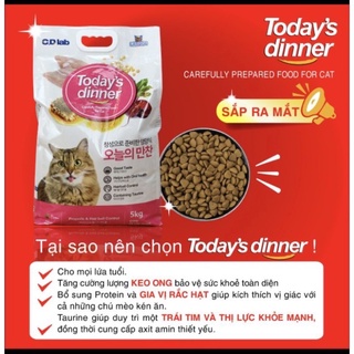 Hạt thức ăn Today’s dinner dành cho mèo 5kg