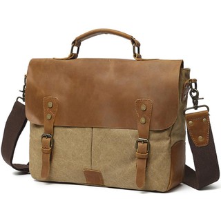 Túi đựng laptop Canvas Phối Da Bò C-396 - HaruShop168