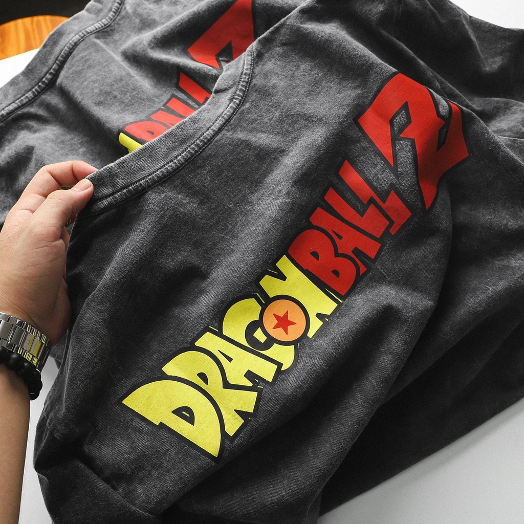 Áo thun tay lỡ nam nữ in hình Dragon ball , Vải Cotton Form Oversize - SELECTED.STORE