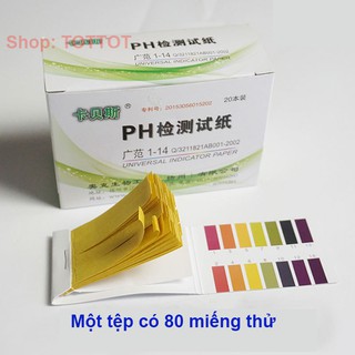 Giấy quỳ tím đo độ PH dung dịch