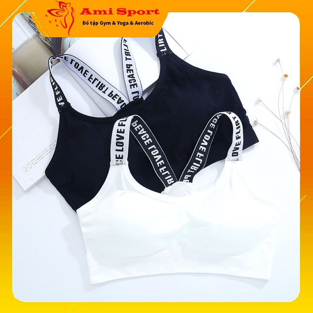 Áo bra thể thao nữ ôm body, vải co giãn, thấm hút mồ hôi Free Size A06