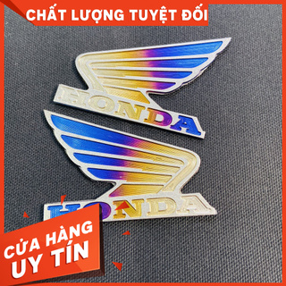 COMBO TEM TITAN CHỮ VISION 110 VÀ LOGO CÁNH CHIM TITAN ( CAM KẾT TITANIUM THẬT 100%)