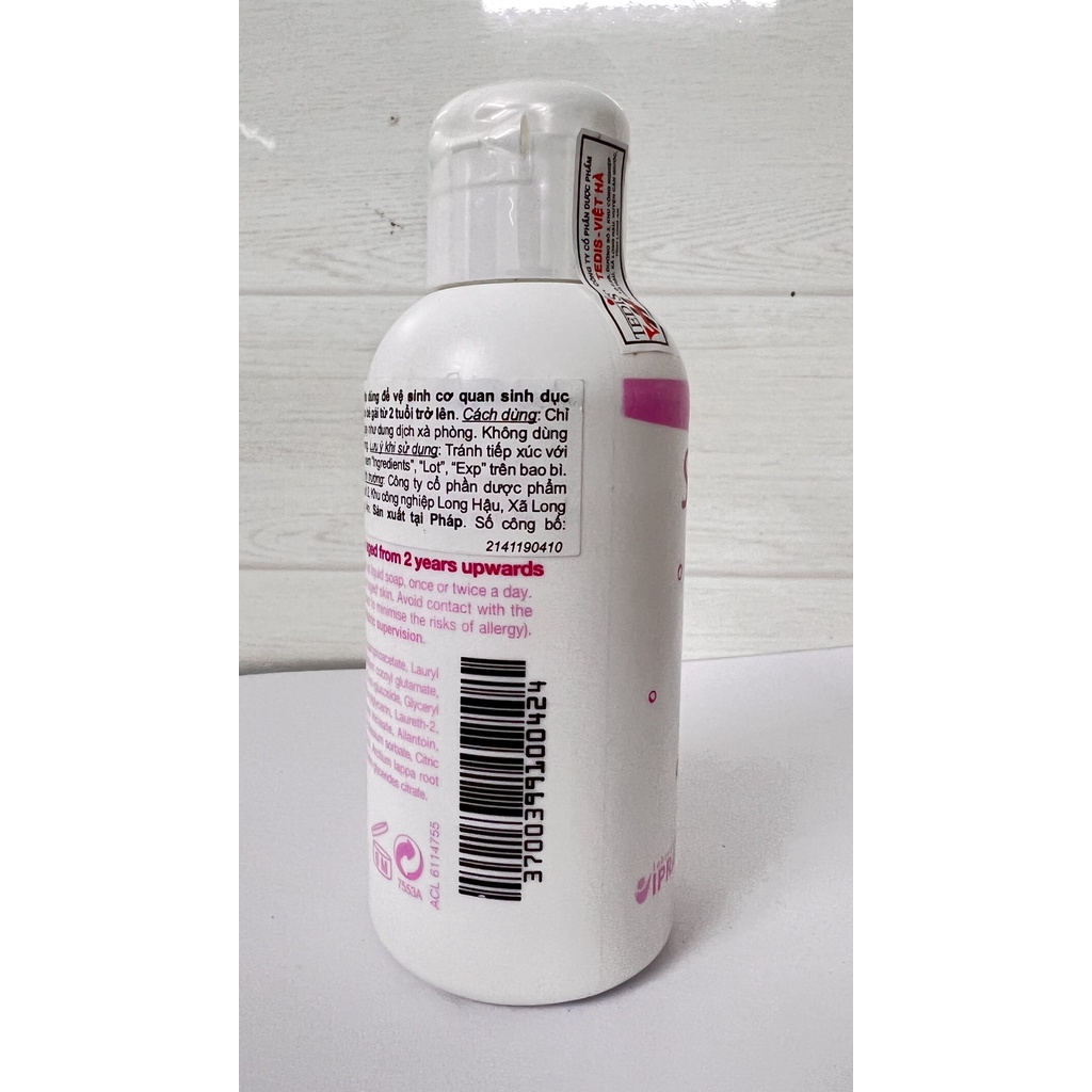 Dung dịch vệ sinh cho bé gái từ 2 tuổi Saforelle miss nhập khẩu pháp.chai 100ml suckhoechomoinha