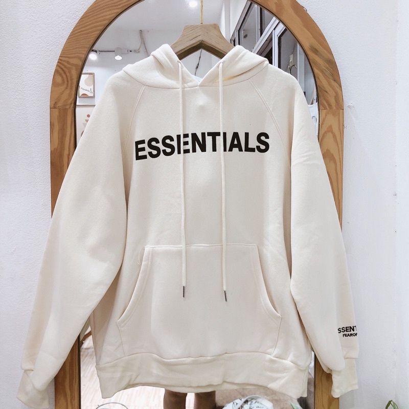 ÁO HOODIE THÊU CHỮ ESSENTIALS DÀY DẶN | BigBuy360 - bigbuy360.vn