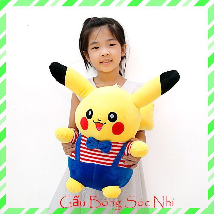 [Mua 1 tặng 1] Gấu Bông Pikachu 💥 FREESHIP 💥 Gấu Bông Sóc Nhí - Mua 1 Gấu Bông Pikachu Tặng 1 Thước 