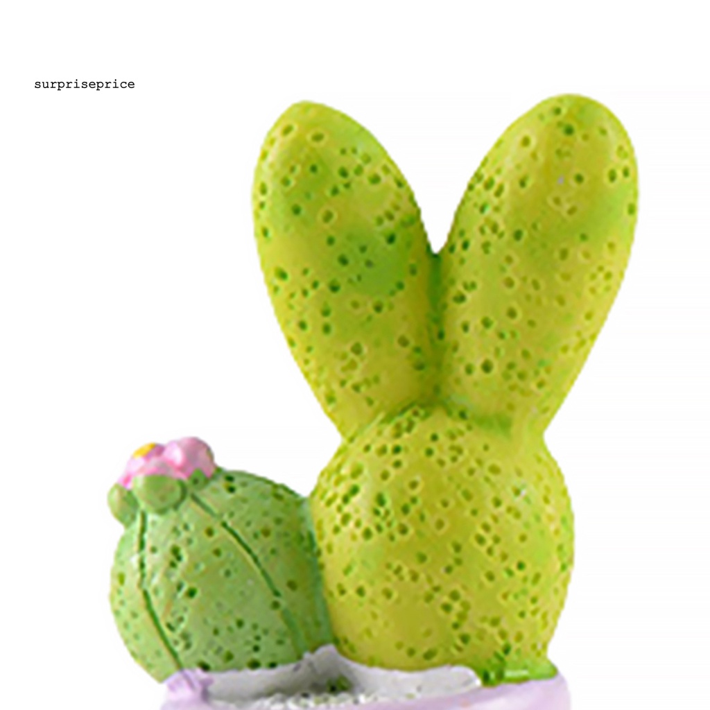 Chậu Cây Xương Rồng Giả Mini Bằng Nhựa Resin Dùng Trang Trí Nhà Cửa