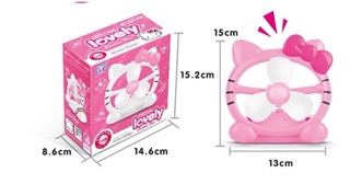 Quạt sạc usb Hello Kitty