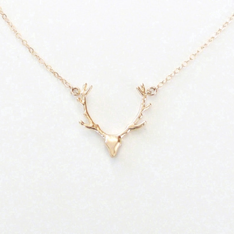 Dây chuyền sừng hươu nhỏ đơn giản thanh lịch