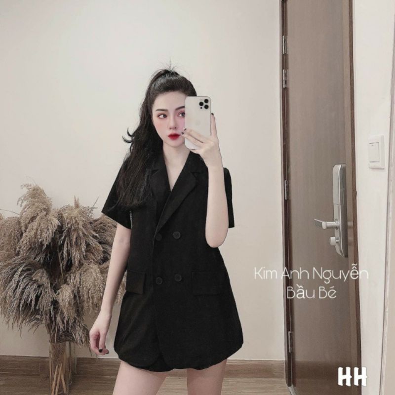 Áo cổ vest cộc tay nhiều màu hàng đẹp | BigBuy360 - bigbuy360.vn