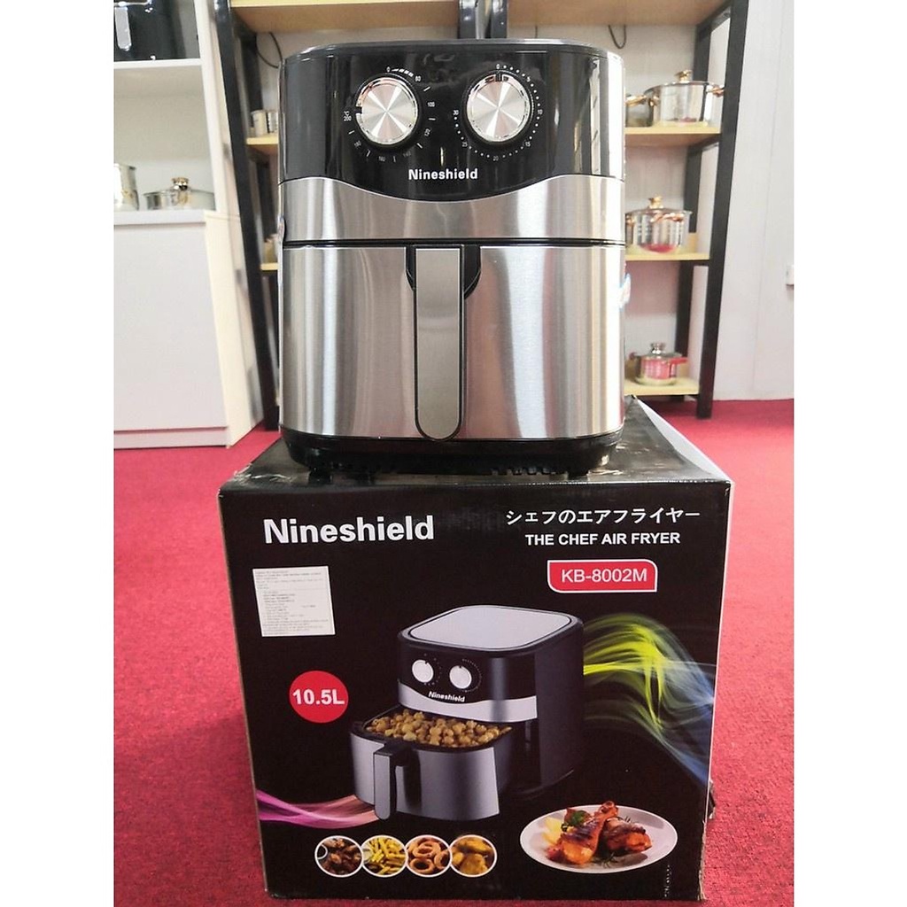 Nồi chiên không dầu NineShield KB-8002M, Dung tích 10.5L