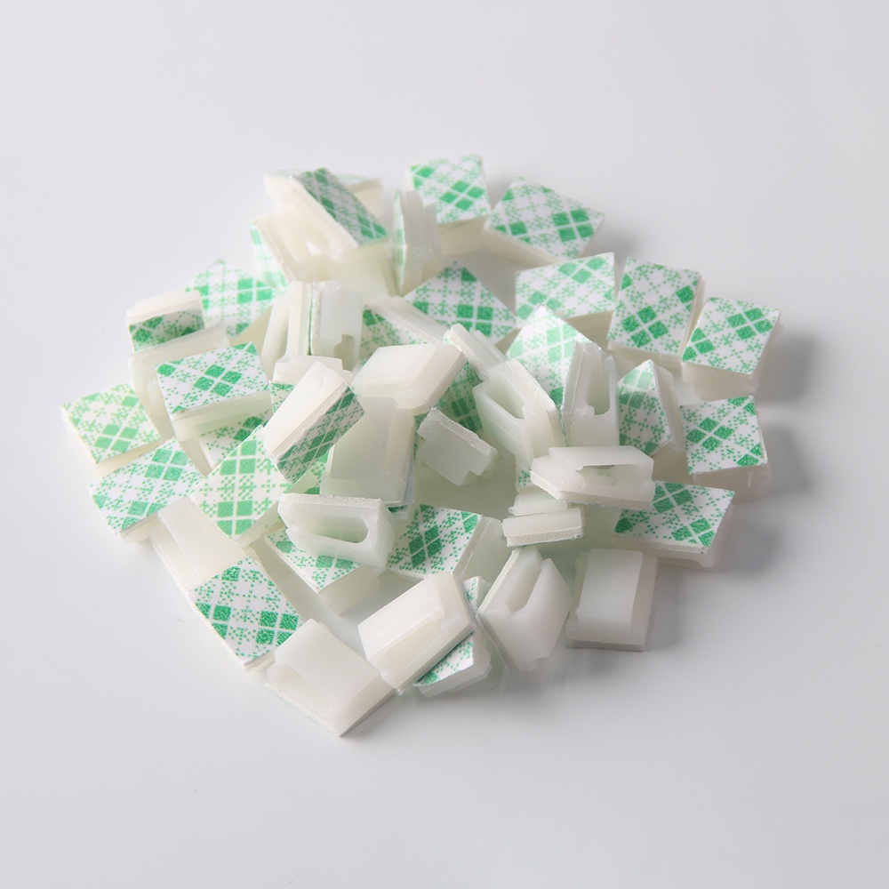 Set 50 Kẹp Cố Định Dây Cáp / Thiết Bị Định Vị GPS Tự Dính Cho Xe Hơi