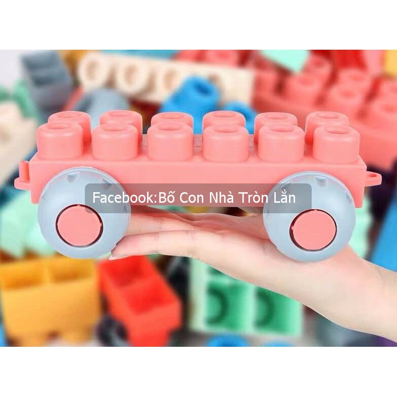 (Giá Sập Sàn) LEGO NHỰA DẺO CAO CẤP - hộp 80 chi tiết - an toàn giáo dục sớm thông minh cho bé - giá rẻ nhất trên shopee