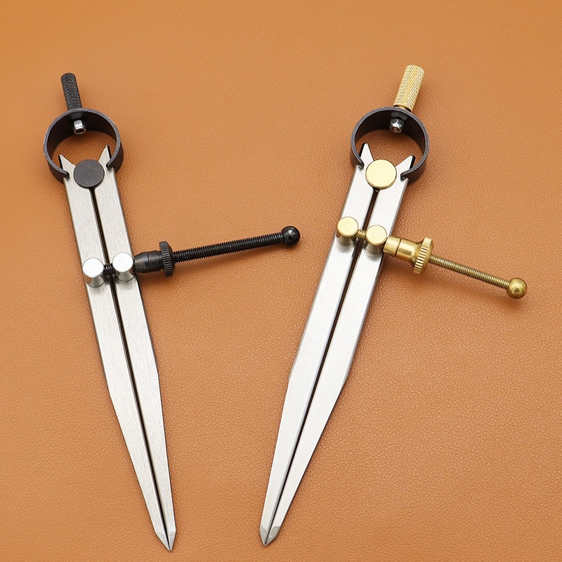 Compa lấy dấu đường đục khâu da - dụng cụ làm đồ da handmade