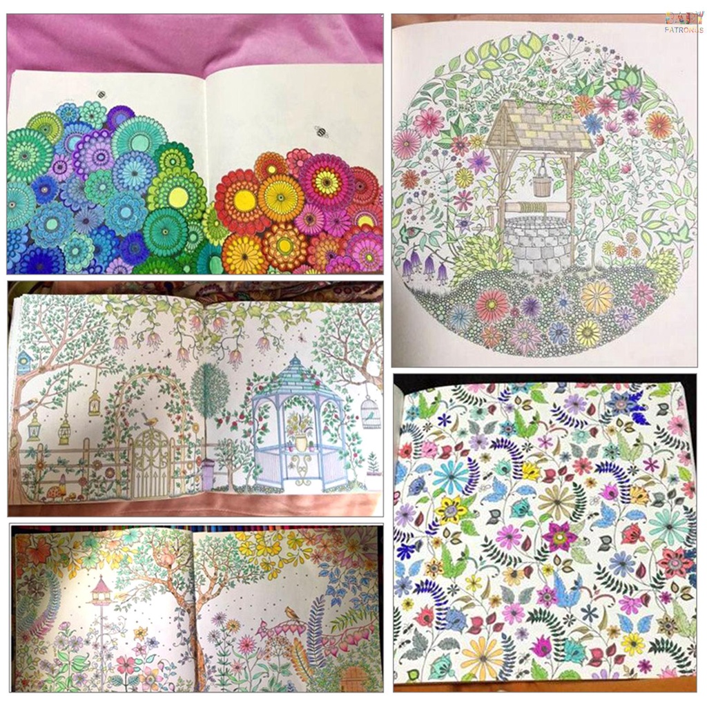 Sách Tô Màu Phiên Bản Tiếng Anh 96 Trang Dùng Cho Học Sinh / Người Lớn