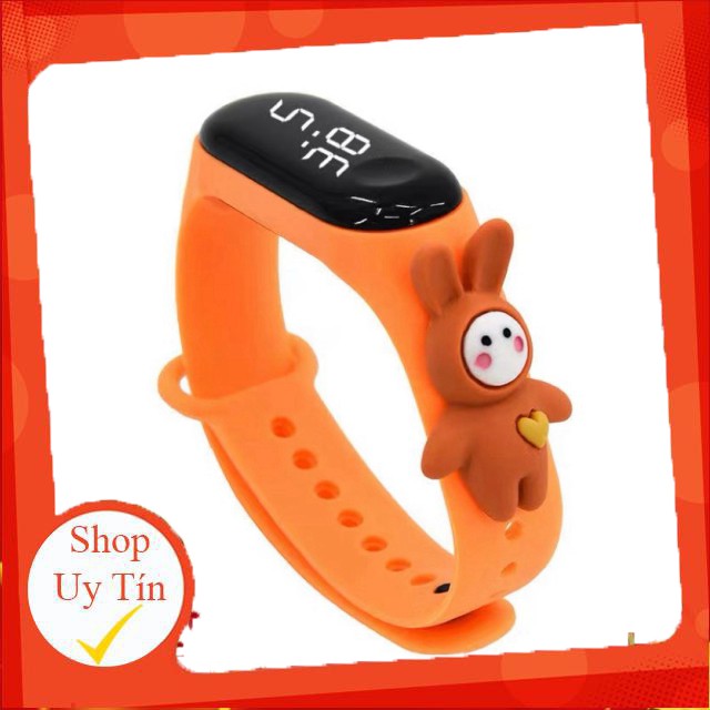 Đồng Hồ ZGO DISNEY nhiều màu thay được dây cao su miband 3 4 mẫu nam nữ unisex cho trẻ em thể thao