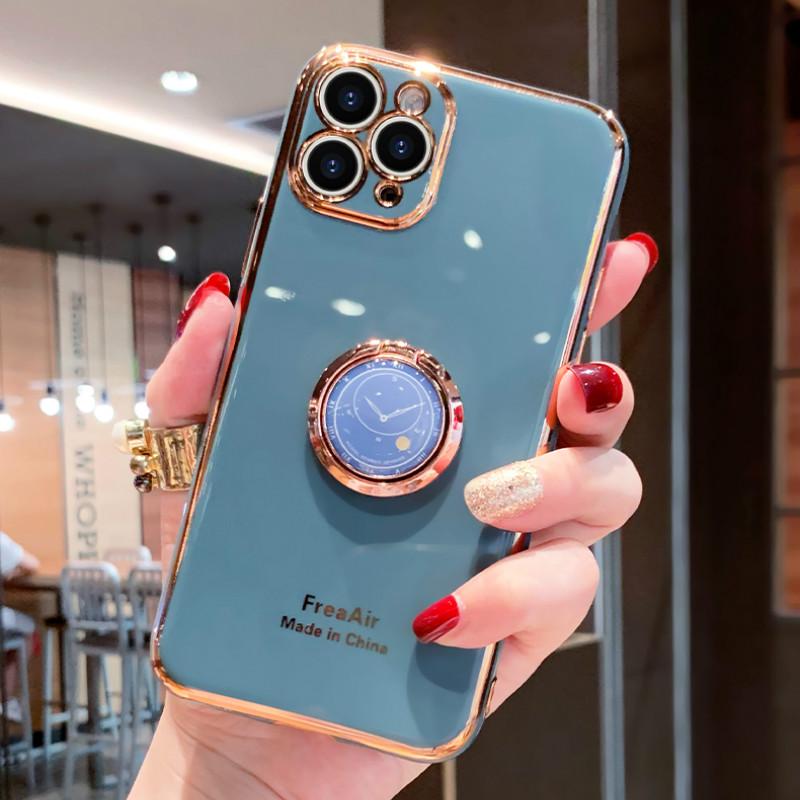 Ốp Lưng Tpu Mạ Điện Chống Sốc Có Vòng Giá Đỡ Cho Xiaomi Note 10 Lite Mi 10 Pro Mi 10 Lite Mi 9 Mi 8 Lite Mi 8 Pro