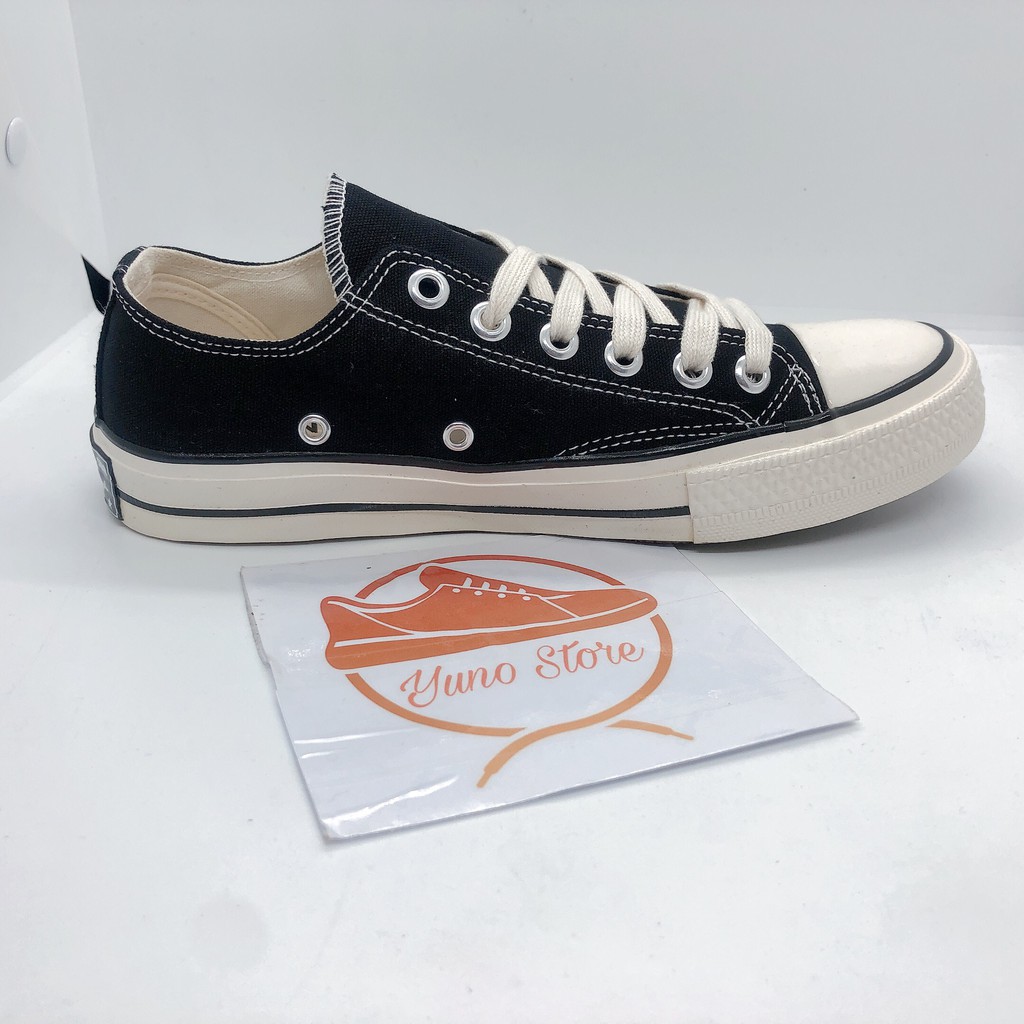 Giày Thể Thao Sneaker Vải Đen Cổ Thấp, Đế Mềm Cao Cấp - CT1 | BigBuy360 - bigbuy360.vn