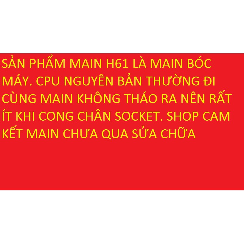 Bo mạch chủ H61, Mainboard H61 (kèm cpu pentium G2030 G1630)