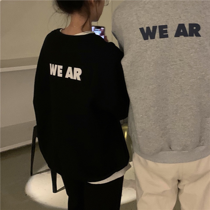 Áo Nỉ Nữ Dài Trung Bình In Chữ Thời Trang