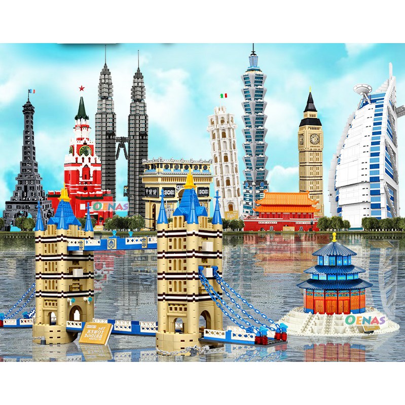 BILEGOX Lego Nhà thờ Đức bà Paris Pháp WANGE 5210 NLG0043-10