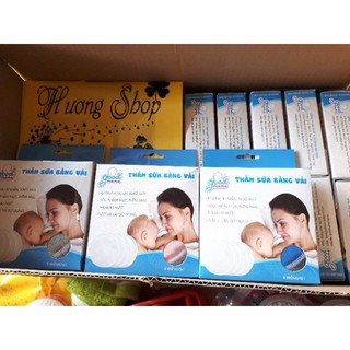 [BANBUONBANLE]Miếng lót thấm sữa bằng vải good mama (hộp 8miếng)