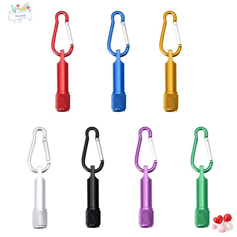 ☆Yola☆ Đèn Pin LED Mini Chống Thấm Nước Nhiều Màu Sắc Tiện Dụng Dùng Khi Đi Cắm Trại