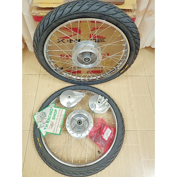 BÁNH CĂM WAVE DREAM CUB CĂM ĐÙM ZIN ĐÙM NIỀNG UNIONVD KÈM 2 MÁ ĐÙM CAO SU ĐÙM ỐNG CHỈ BẠC ĐAN BỐ THẮNG VỎ RUỘT CRV CAMEL