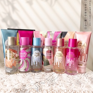 Set xịt thơm toàn thân và Dưỡng Thể Victoria Secret Pink nhiều mùi 🍒🌺🌸🌼🍀