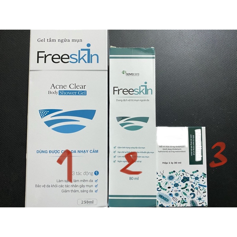 [CHÍNH HÃNG] XỊT GEL TẮM FREESKIN NOVOLINDA NOVOCARE