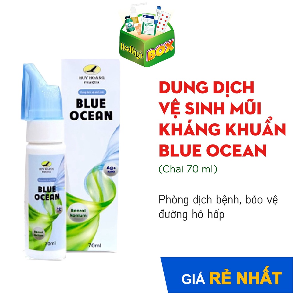 Xịt vệ sinh mũi kháng khuẩn Blue Ocean  - phòng dịch bệnh, bảo vệ đường hô hấp